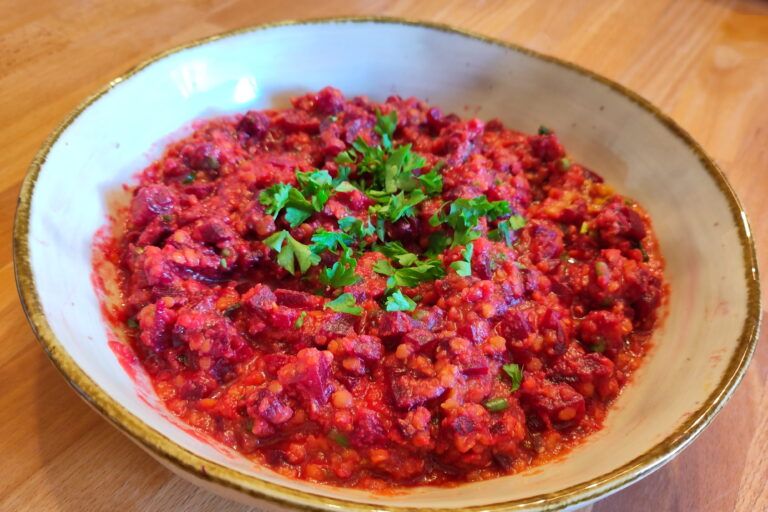 Linsensalat mit roter Bete