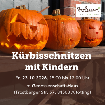 Kürbisschnitzen mit Kindern